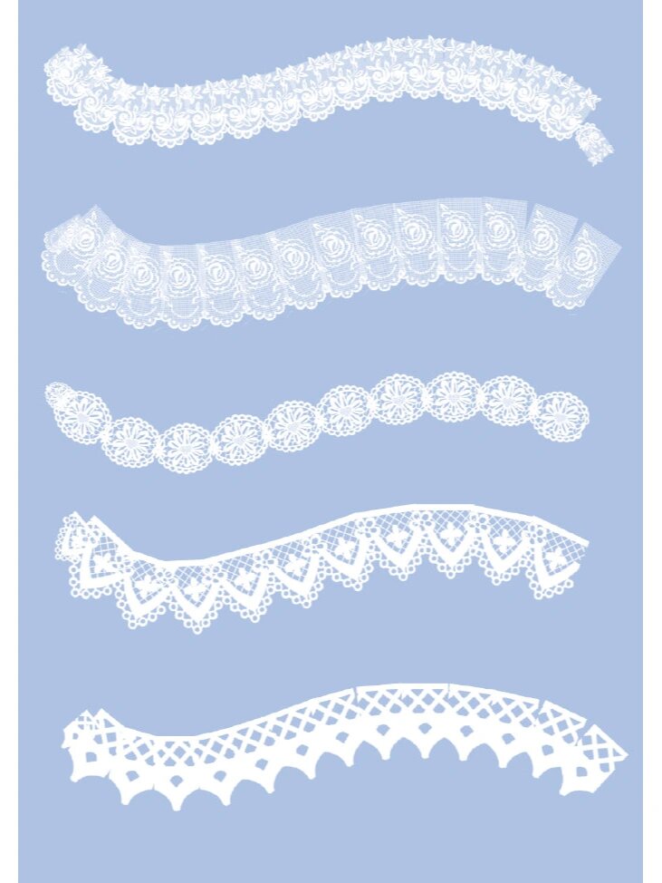 40款蕾丝花边笔刷