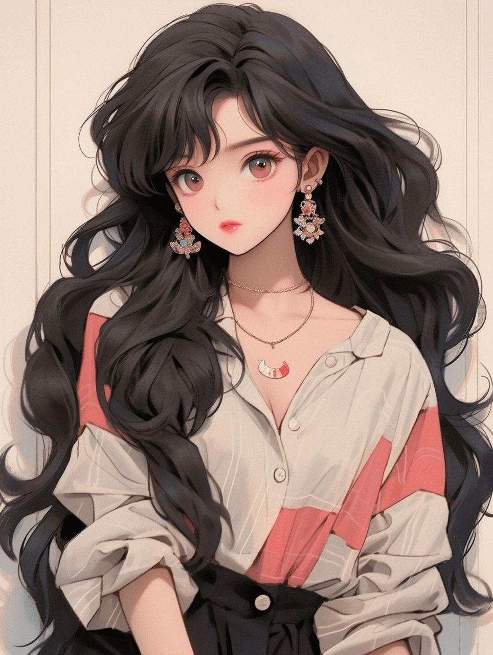 复古港风|旧漫|黑发小姐姐