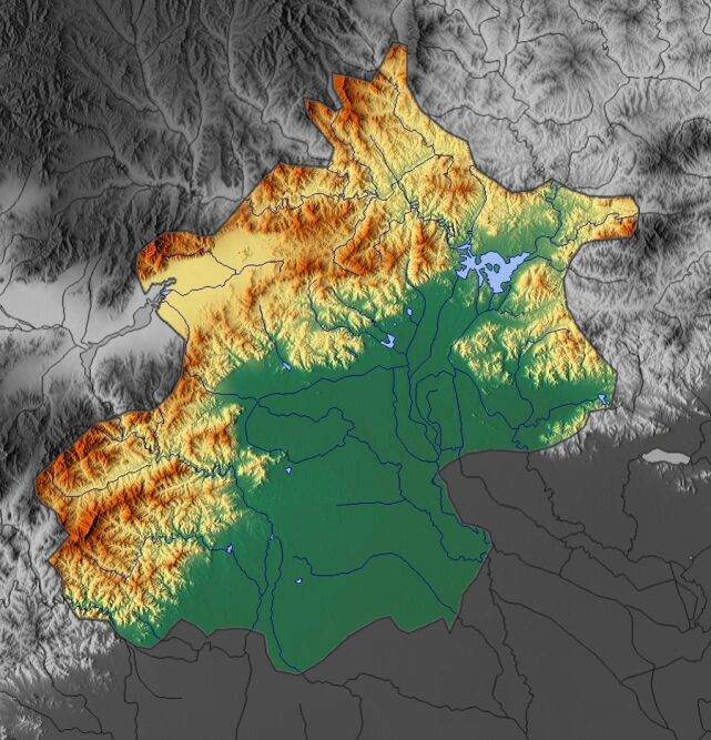 北京山脉分布图图片