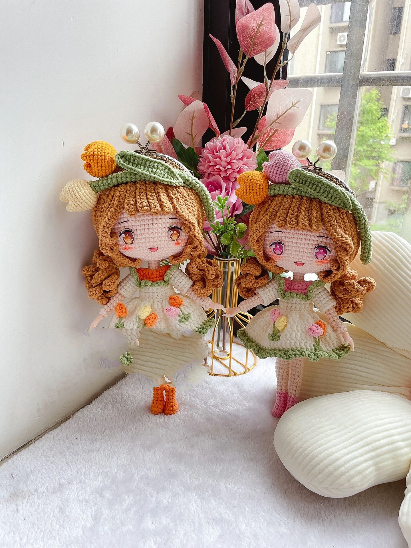 钩针原创人偶口金包(口金包图解