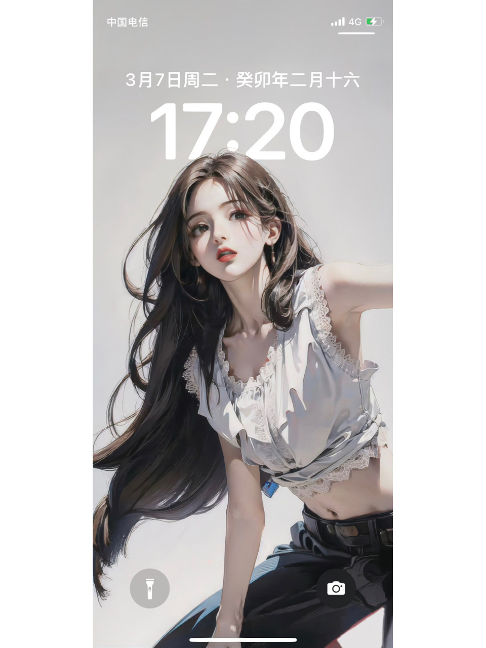 分享一个杨超越壁纸(大佬ai出图改) 原图来自在原图基础上增加了清晰