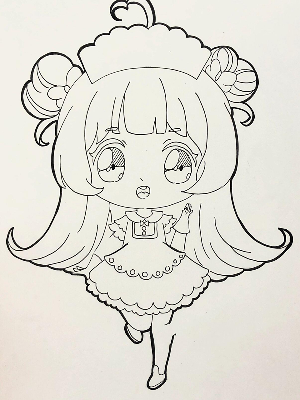 q版动漫|马克笔绘画|q版女生