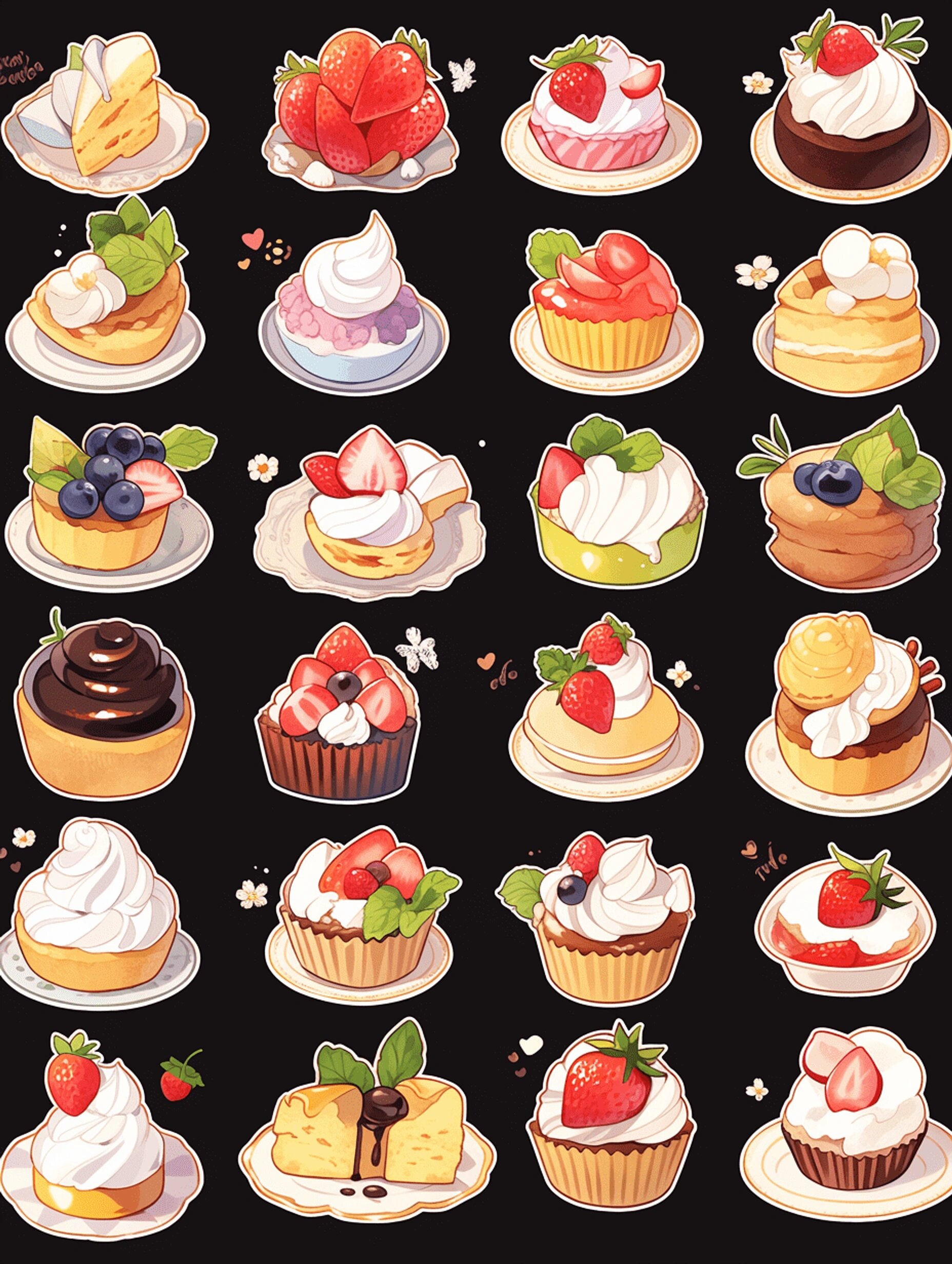 ✨手帐贴纸素材丨纸杯蛋糕🍰
