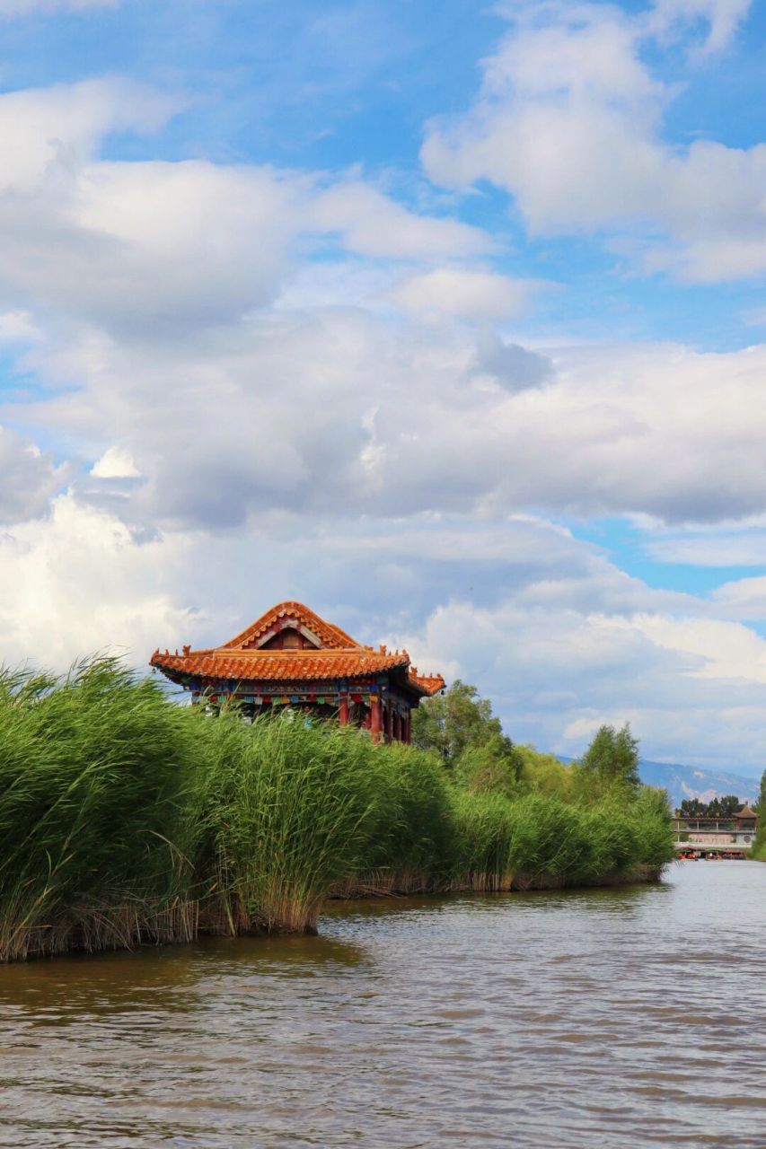 哈素海·敕勒川 哈素海 我们坐的竹筏,大概有20多分钟,风景超好,78