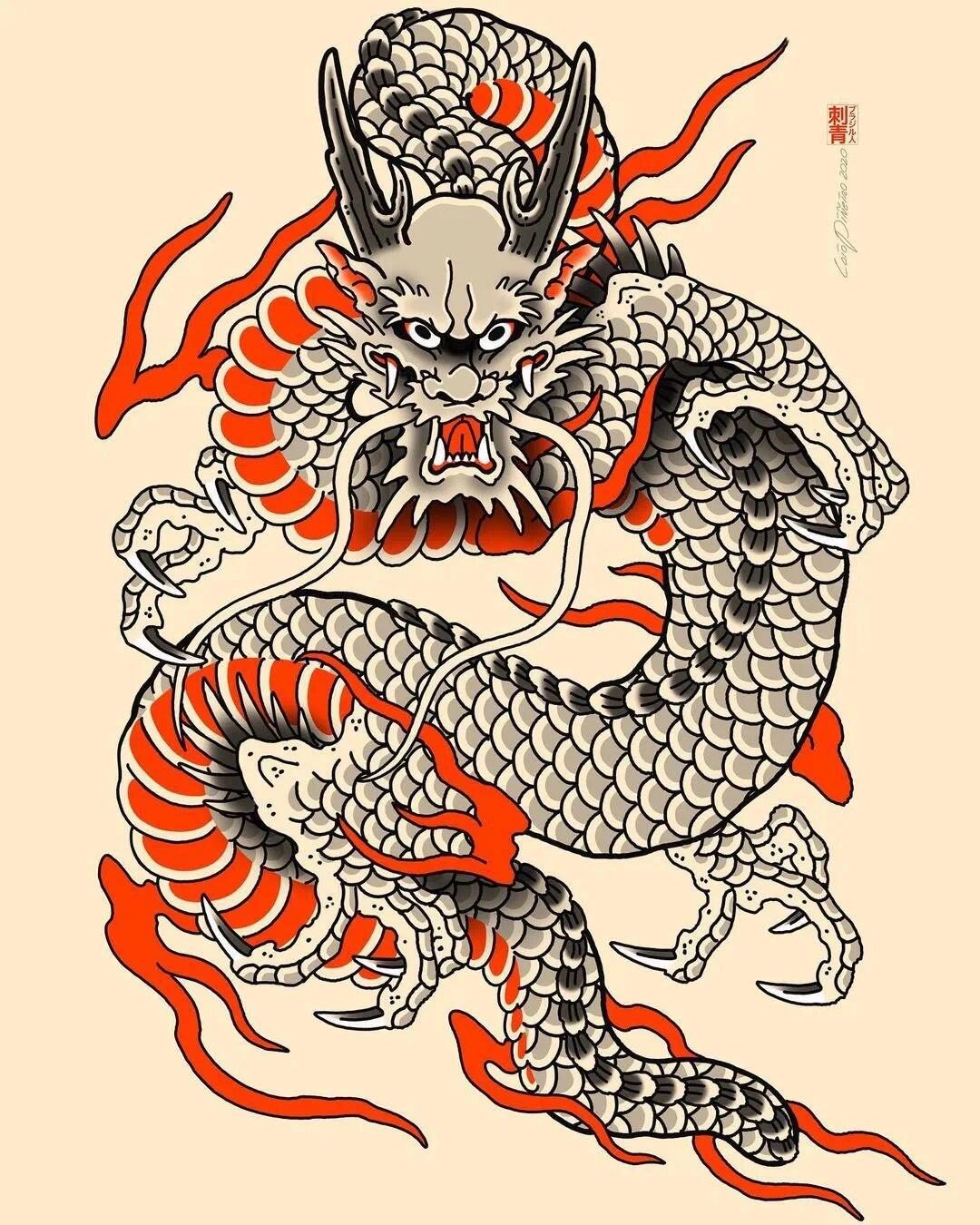 老传统纹身手稿分享