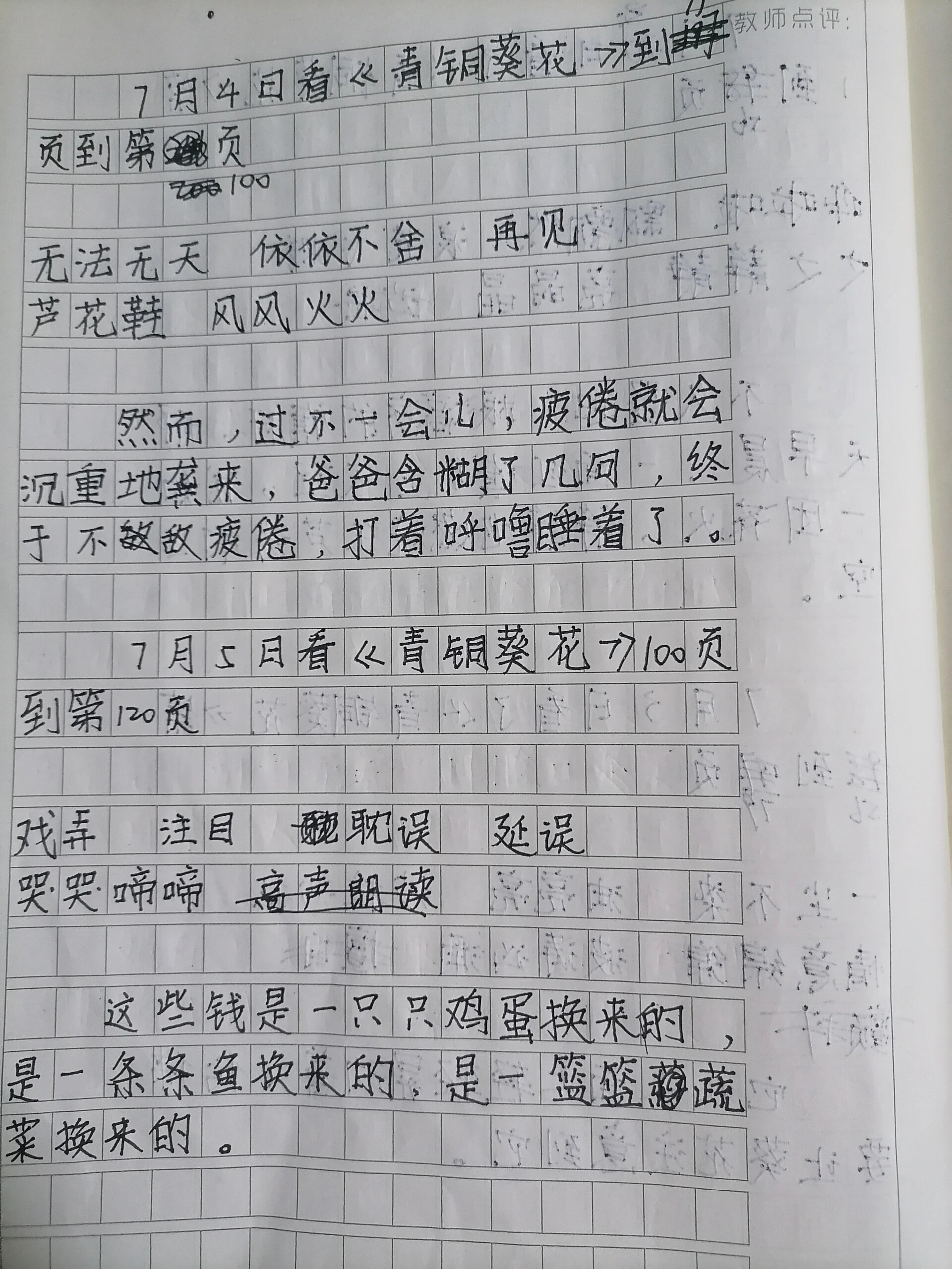 《青铜葵花》好词好句摘抄