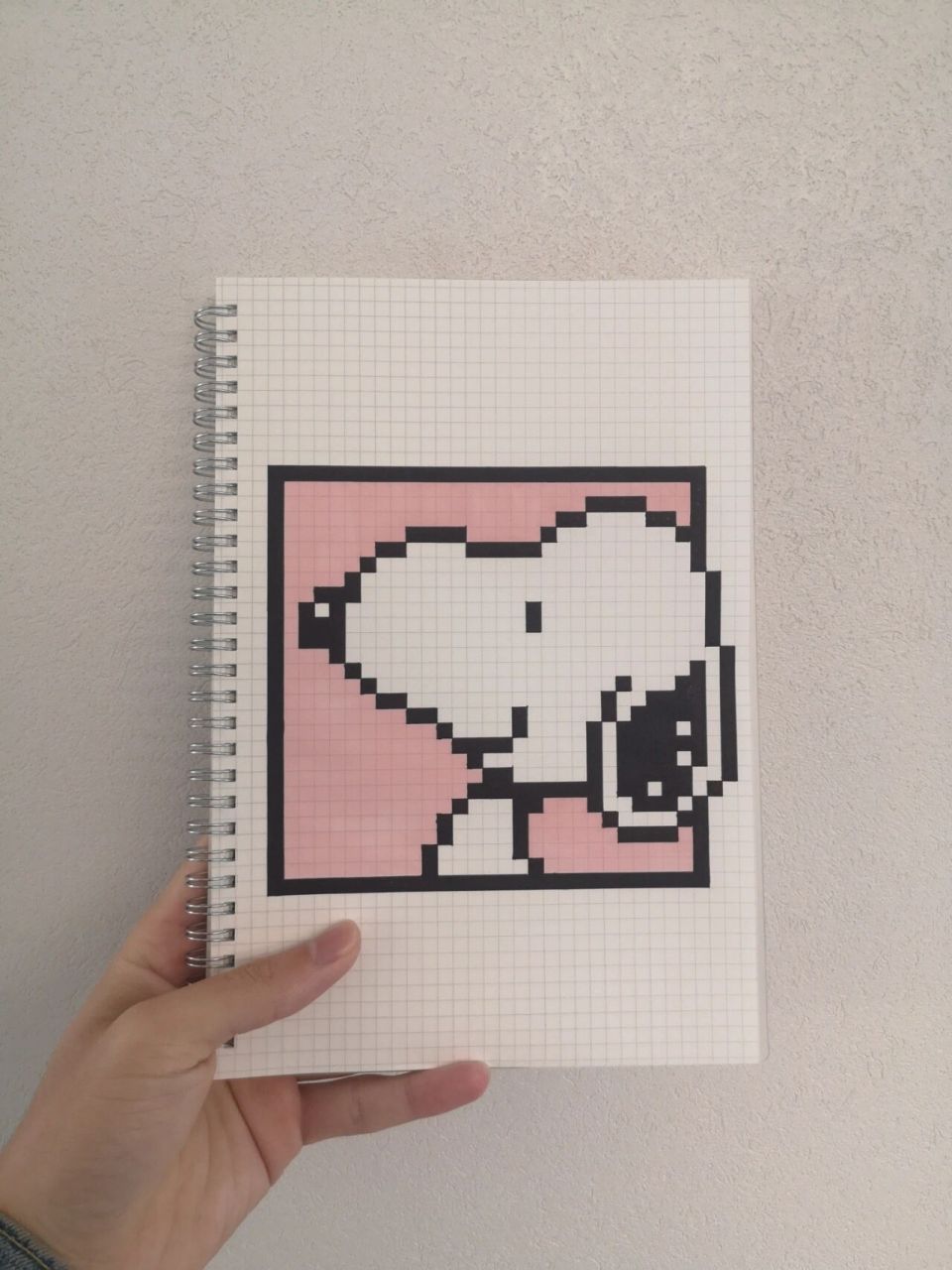 像素画:史努比 网格本:b5