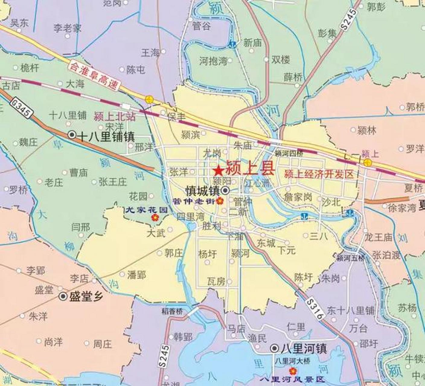 安徽颍上县十八里铺镇,在县城西郊十八里,县城东南方向还有东十八里铺