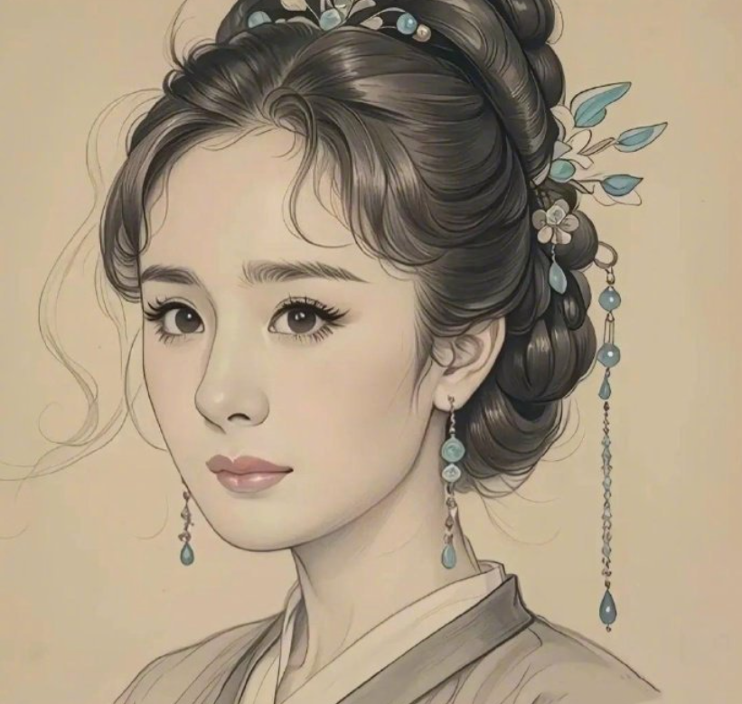 女星古风人像图真是让人眼前一亮啊!