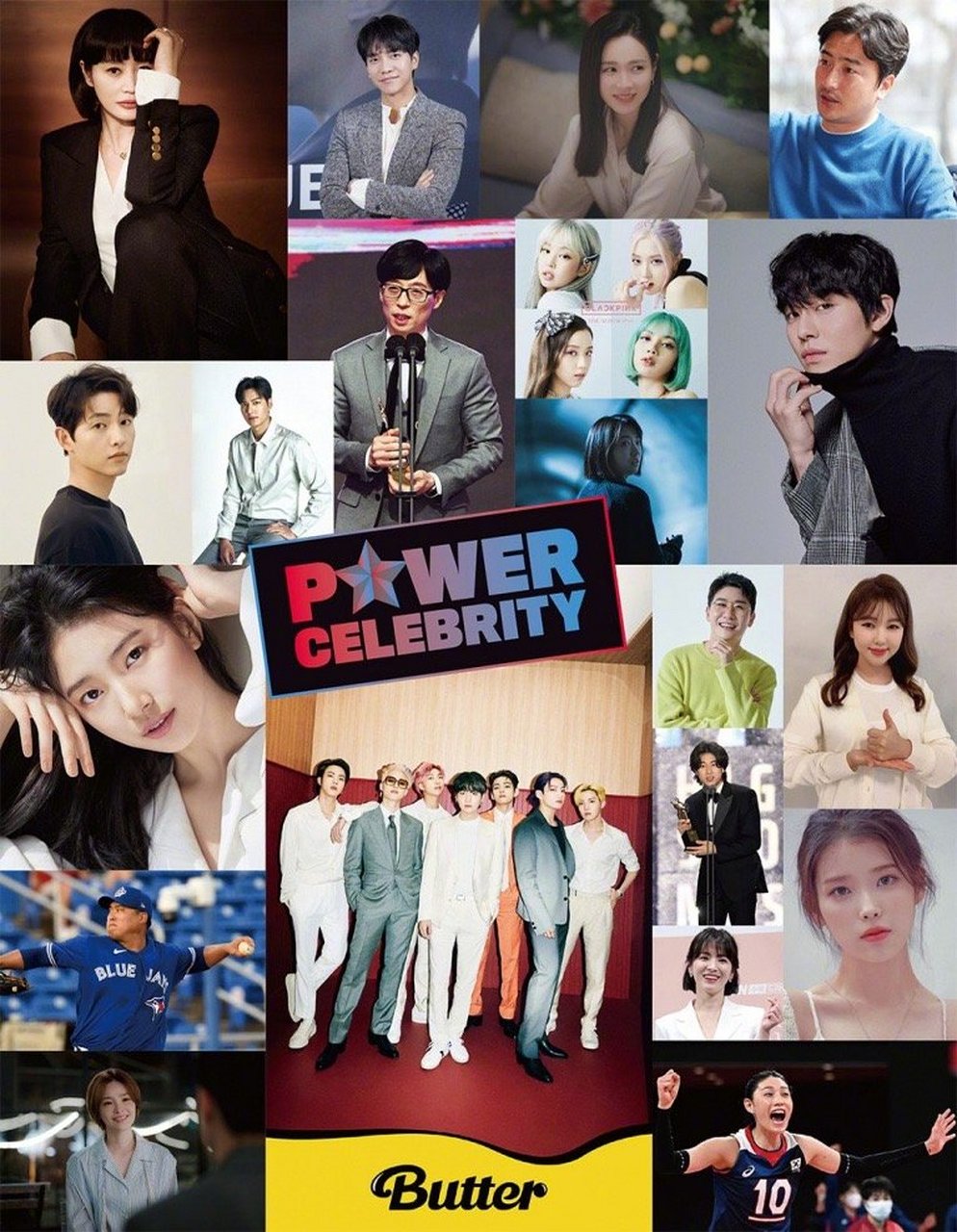 2022福布斯韩国名人排行榜(摘取演员部分) 6李昇基 8尹汝贞 12朴叙俊
