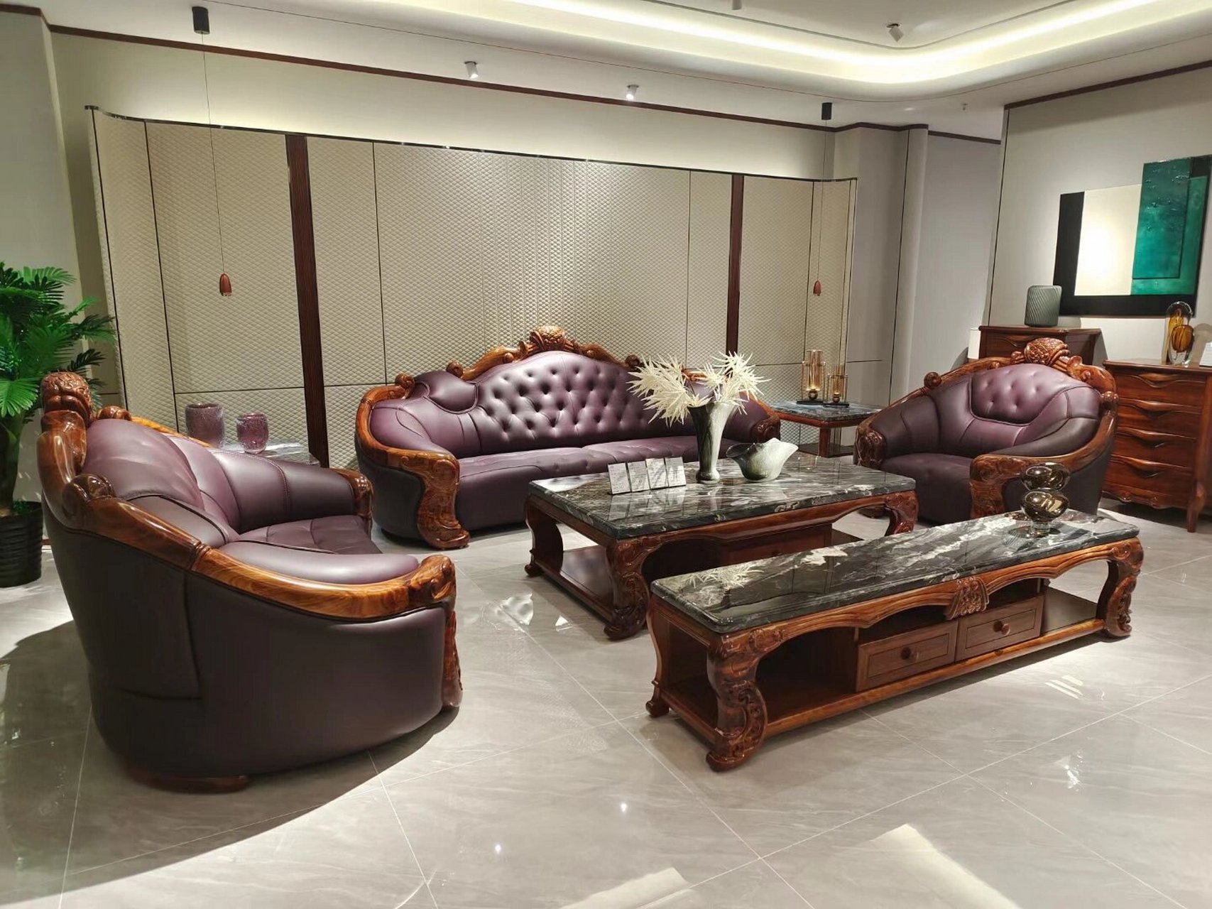 安东尼奥陆虎凯旋乌金木家具 深圳安东尼奥陆虎凯旋乌金木沙发餐桌