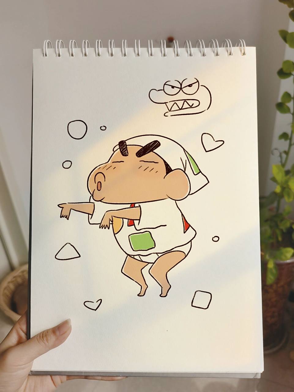 零基础手绘教程|蜡笔小新|画画|绘画|教程图 08穿着睡衣跳舞的蜡笔