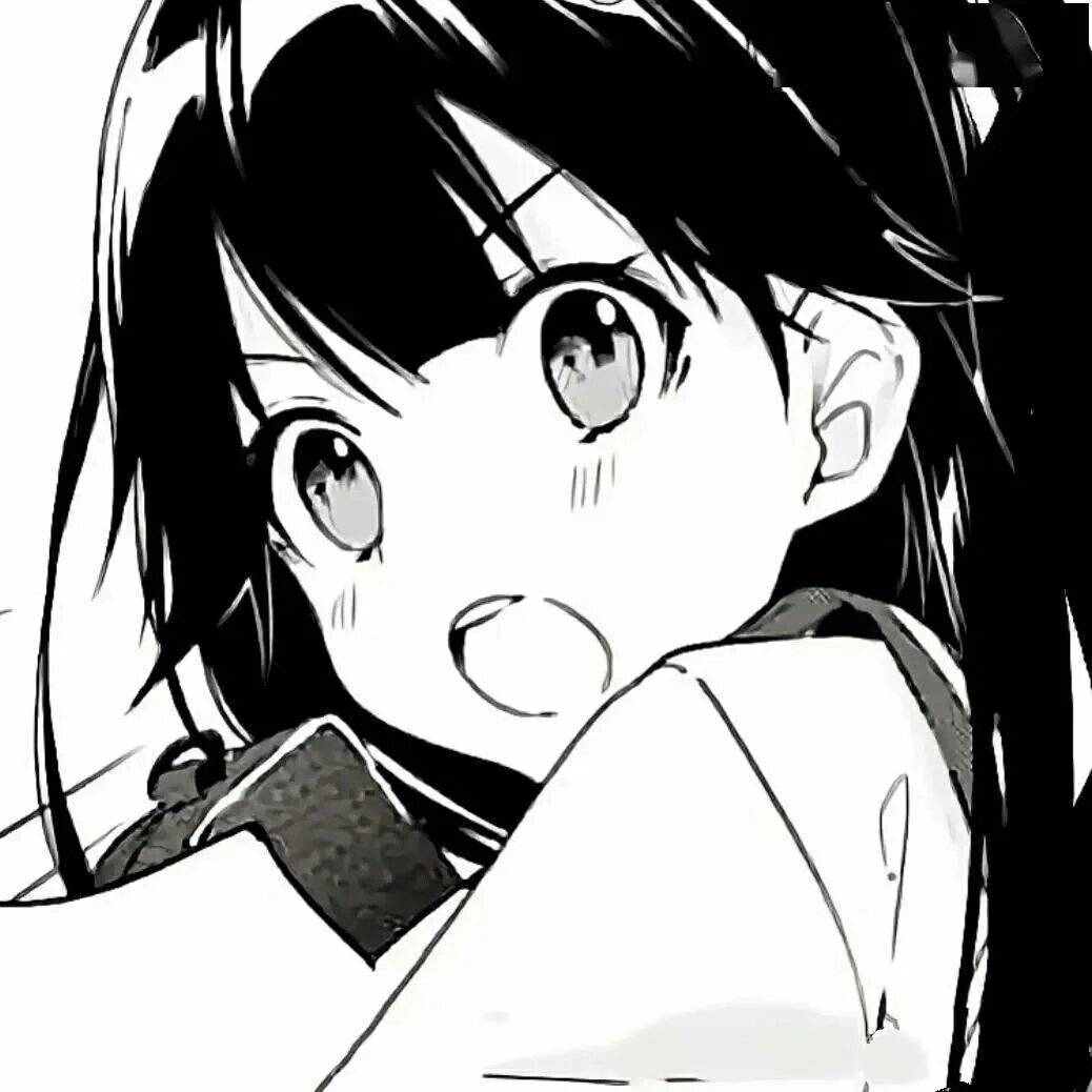 黑白系日漫女生头像
