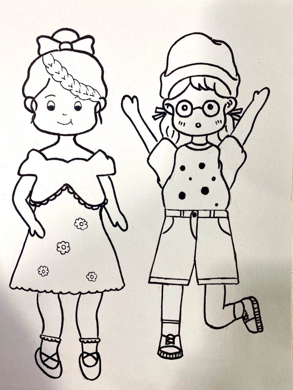 简笔画小人物～ 你懂我的奇奇怪怪我陪你可可爱爱