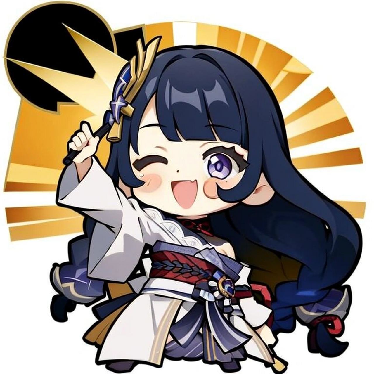 原神q版头像35:雷电将军 #雷电将军# #原神雷电将军# #我是雷电将军的