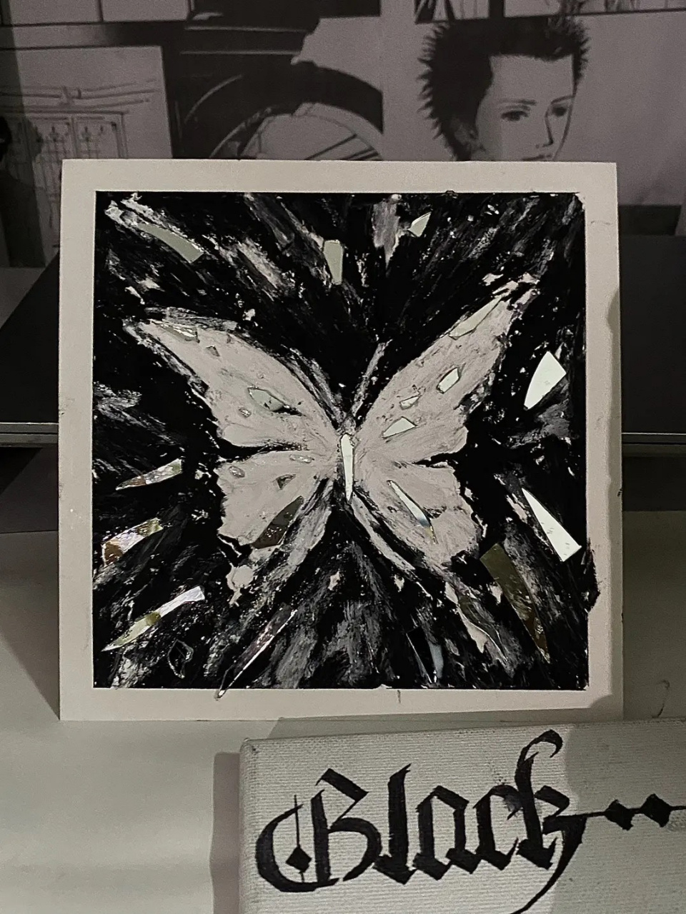 油画棒 破碎蝴蝶03