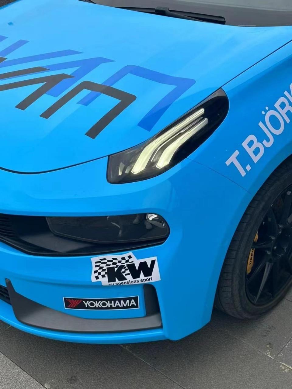 领克03 pet冰淇淋蓝77赛道拉花搞定