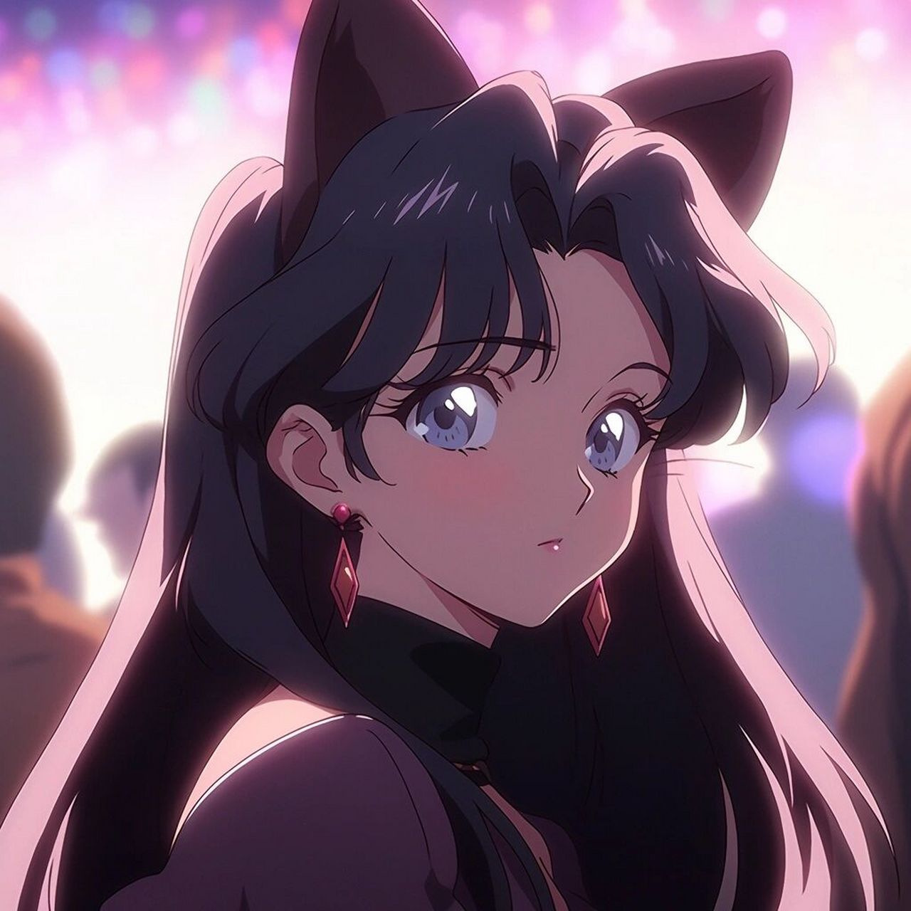 midjourney|旧漫头像-很a哒黑长直大姐姐