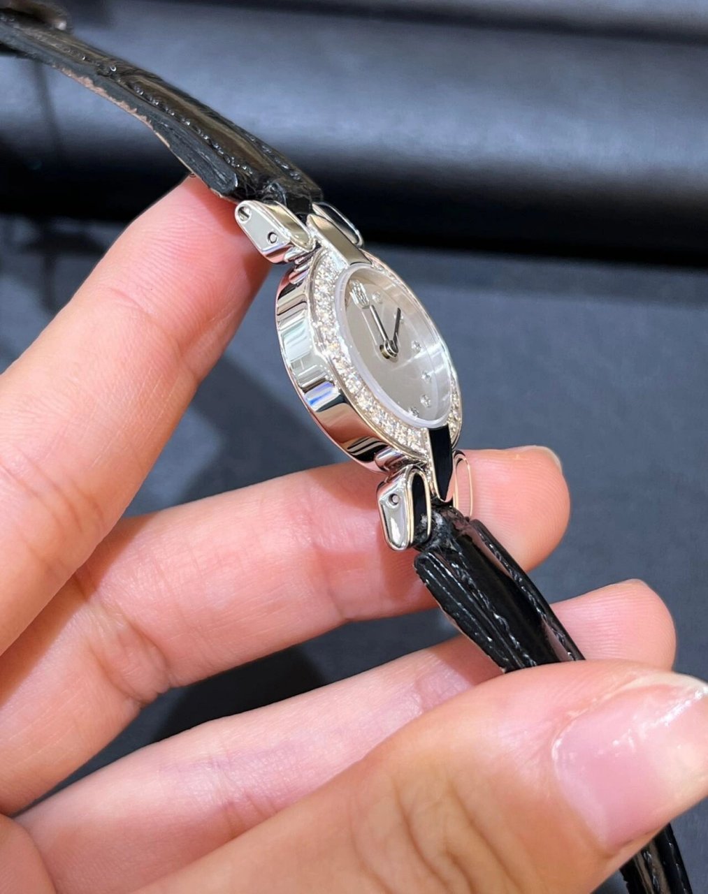 海瑞温斯顿18k白金钻表 99harry winston 海瑞·温斯顿 18k白金石英