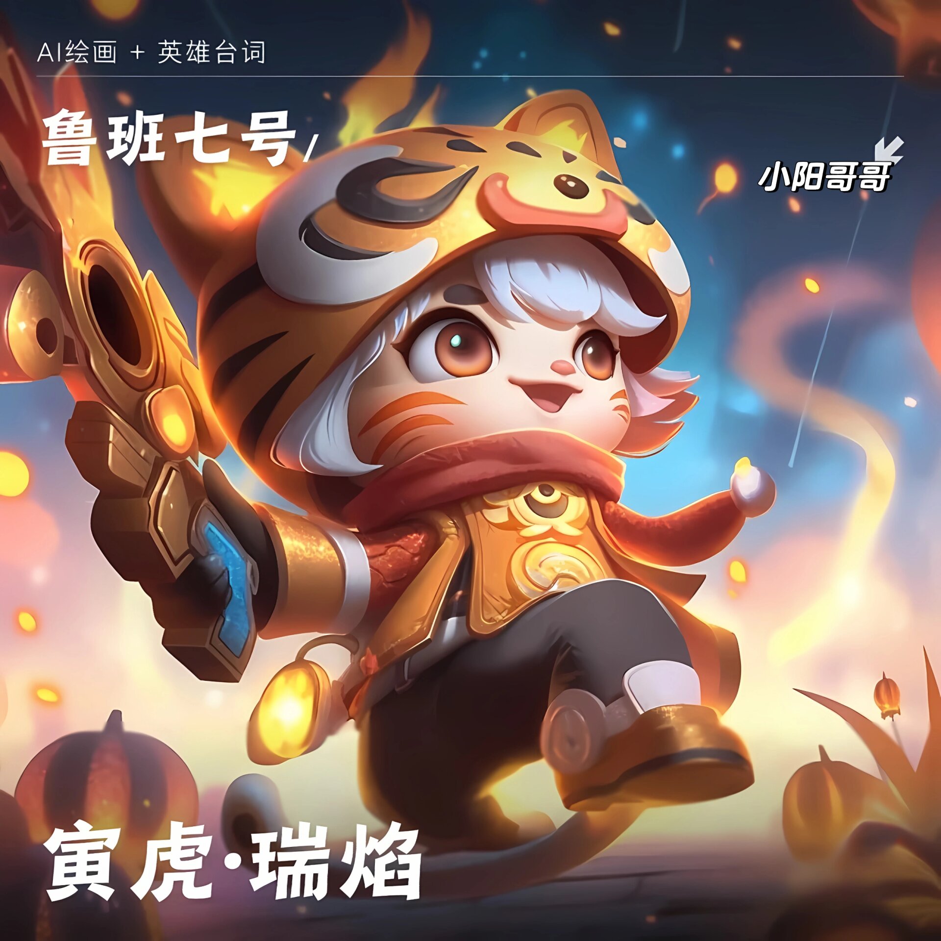 可爱的鲁班虎年头像