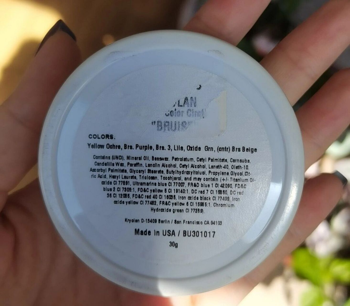 kryolan歌剧魅影  调色盘bruise 图新鲜买的,到手发现这玩意我根本