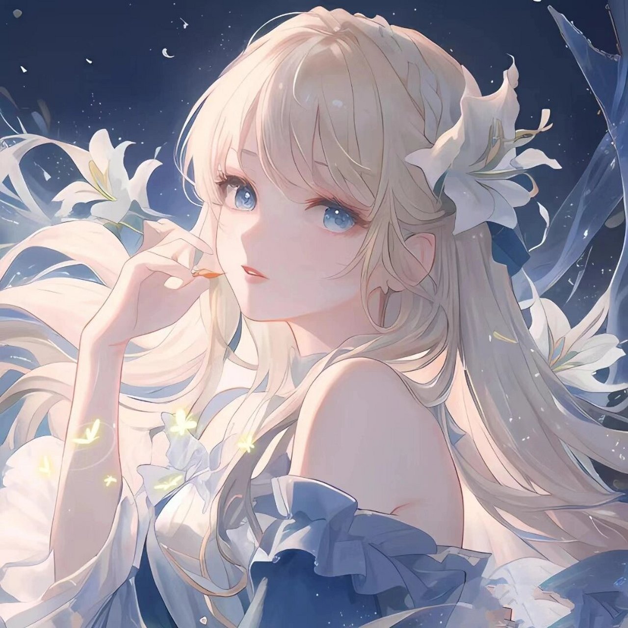 女生头像丨二次元丨蓝系丨