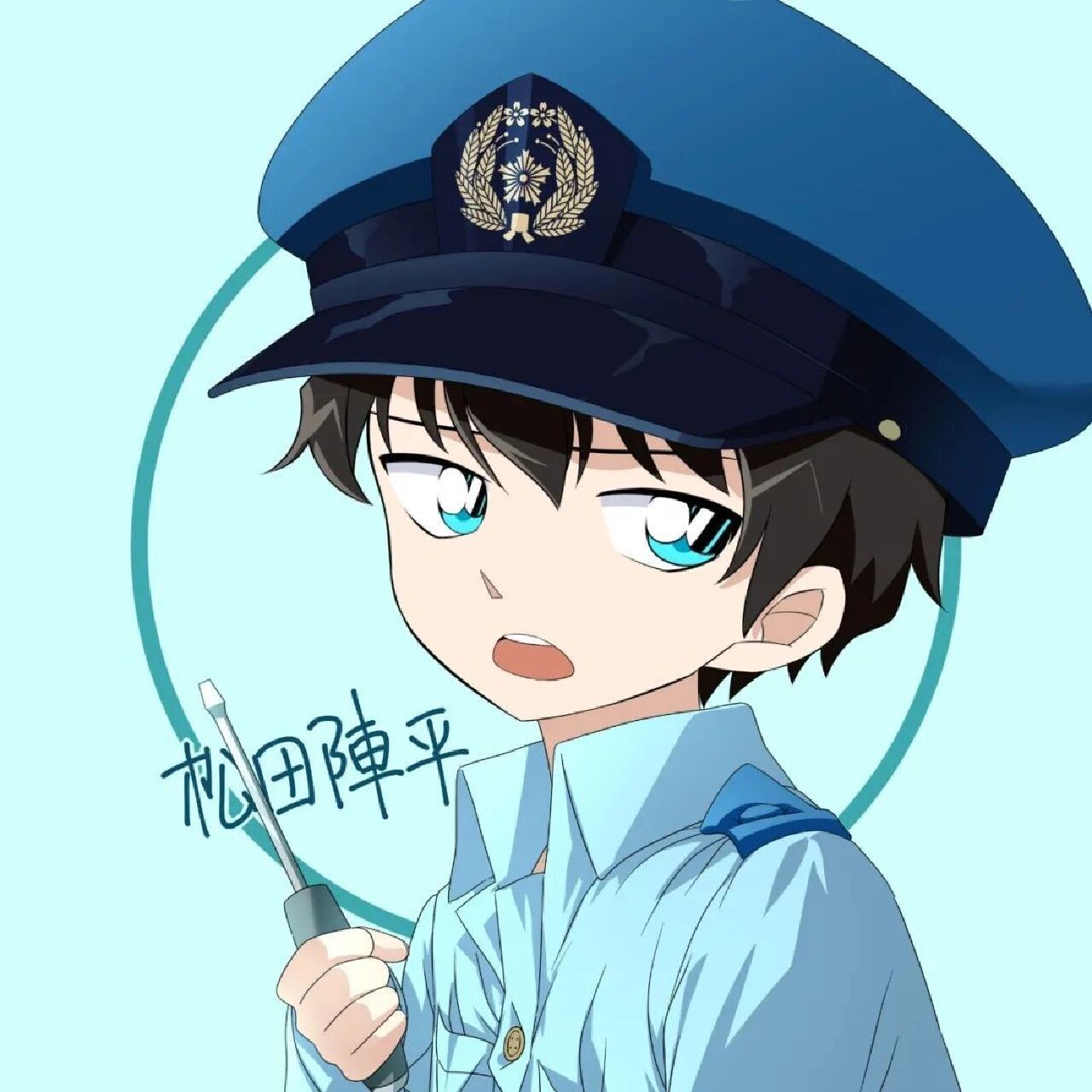 名柯头像|奶萌奶萌的警校四人 转自微博多名作者,侵删