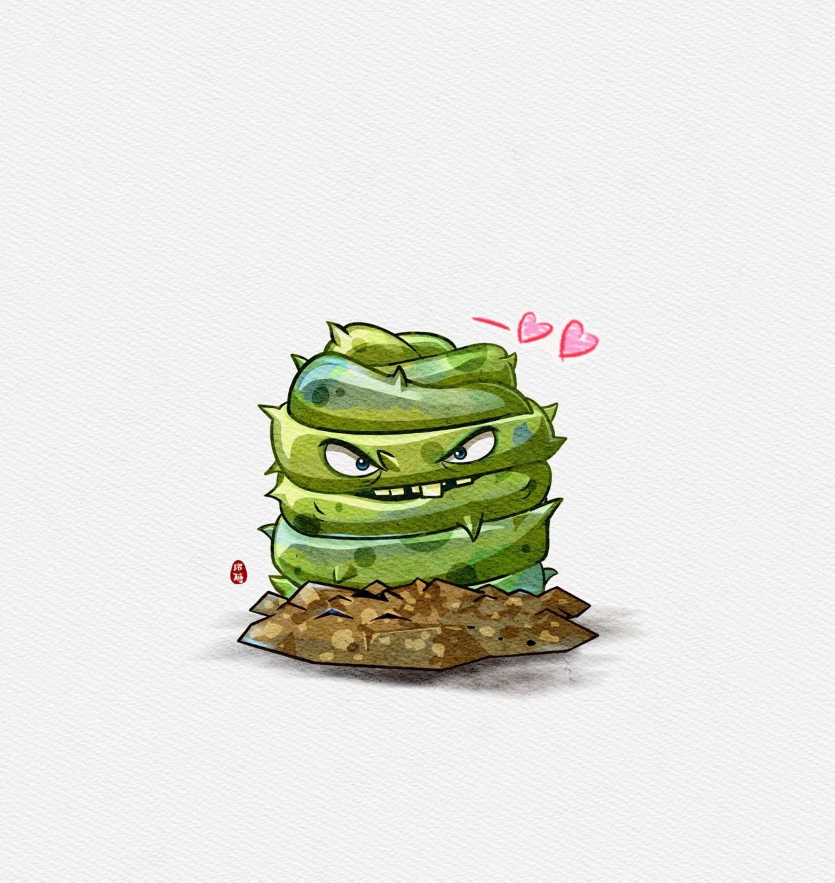 植物大战僵尸2/ipad水彩画画/图鉴头像 ipad水彩头像|q萌植物大战僵尸