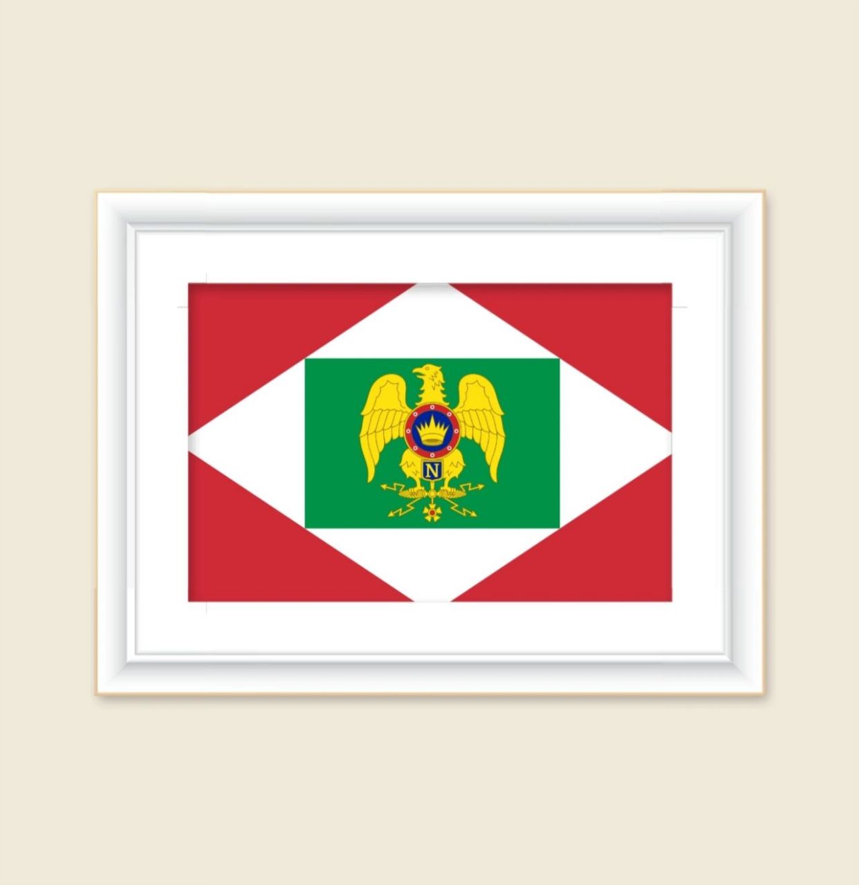 国旗:意大利 1805年 - 拿破仑时期的意大利王国国旗 意大利王国(regno