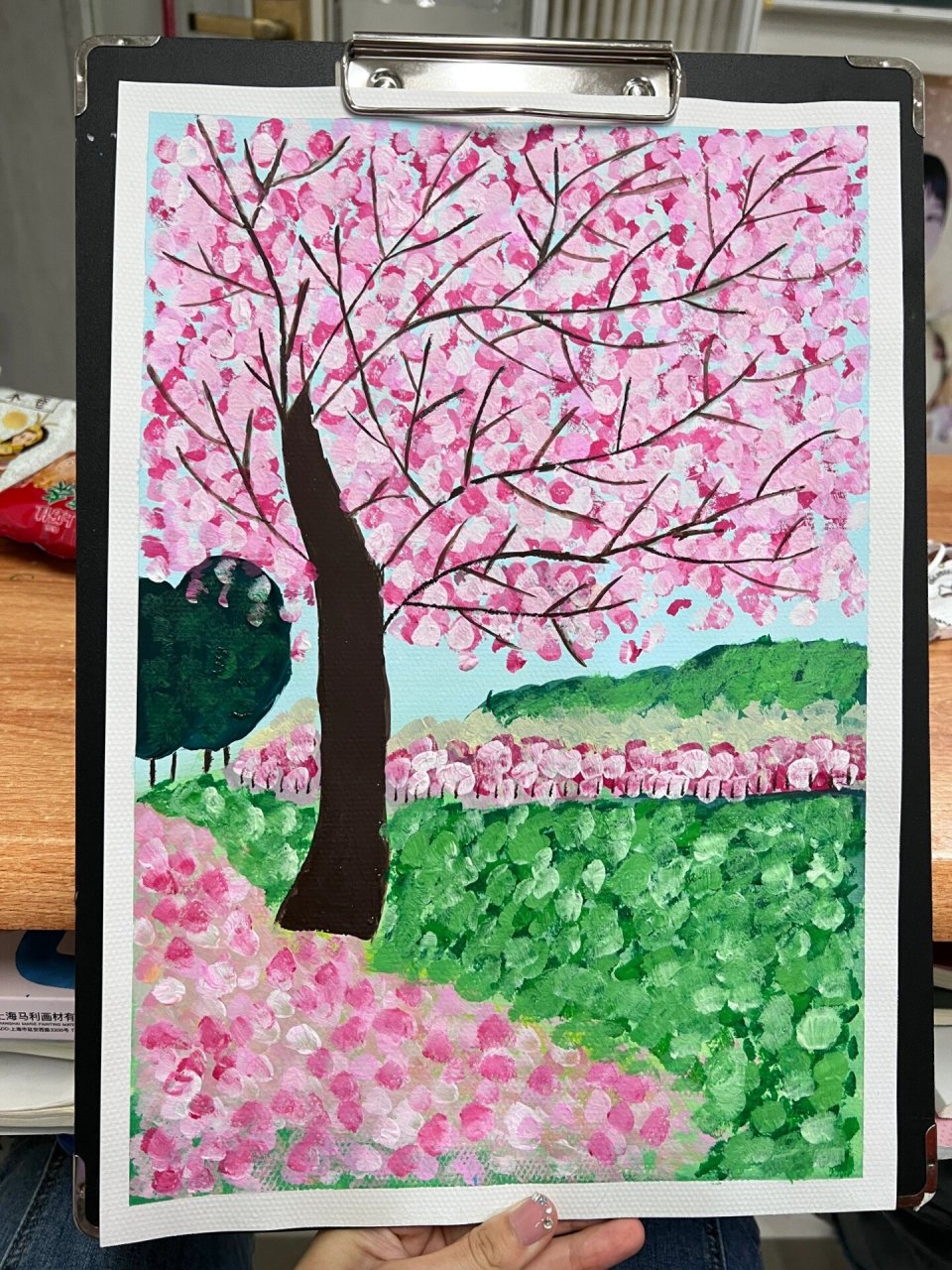 幼师点彩水粉画