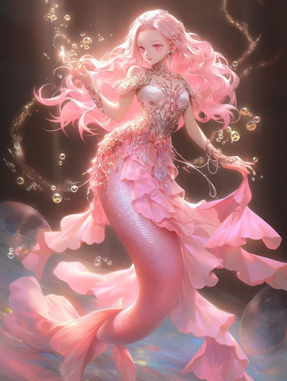 粉色系 | 美人鱼96人鱼公主 6图头像壁纸 美丽 善良