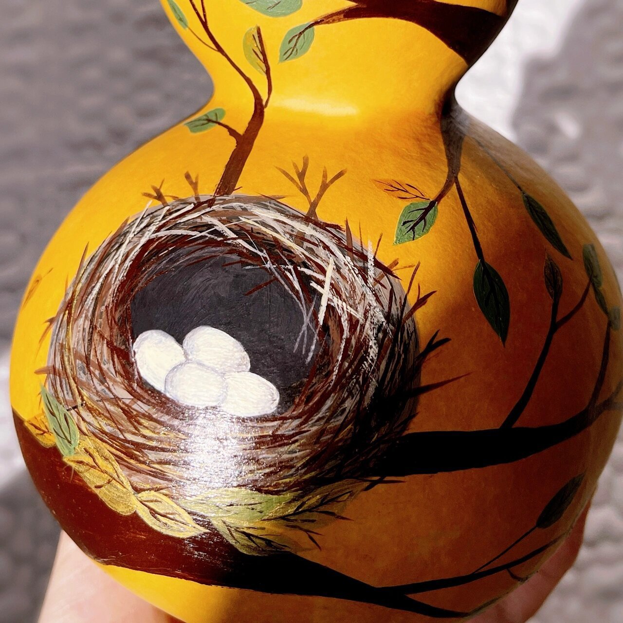 【彩绘葫芦】360度无死角 呈现一个完美的秋天 今天是美术🎨博主