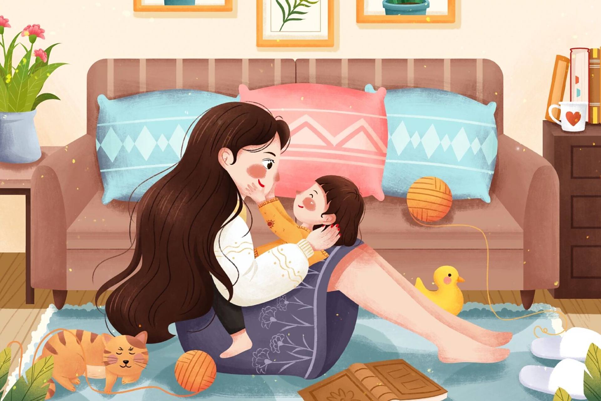 插画|幸福的小日子就是这样的 幸福的小日子就是生活里每一个幸福瞬间