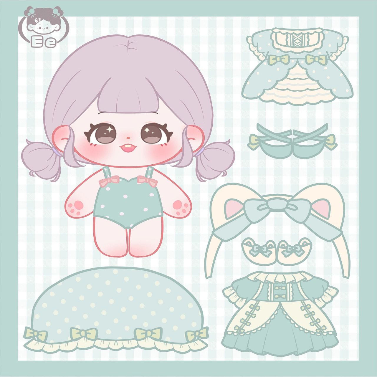 棉花娃娃换装系列二期⑨ 二期终于更完啦 	 最近入驻超萌鸭了噢(作品