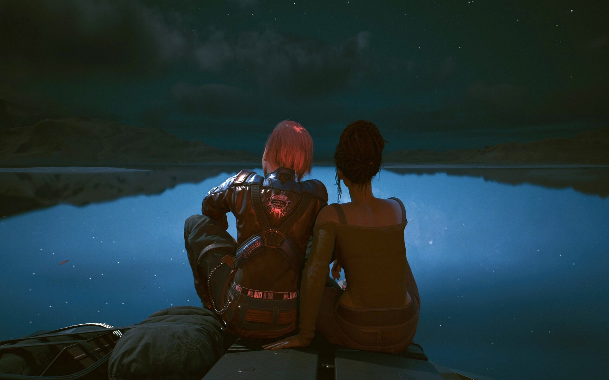 赛博朋克2077大结局 身为女v 虽然推不倒帕南 但最后还是和帕南走了!