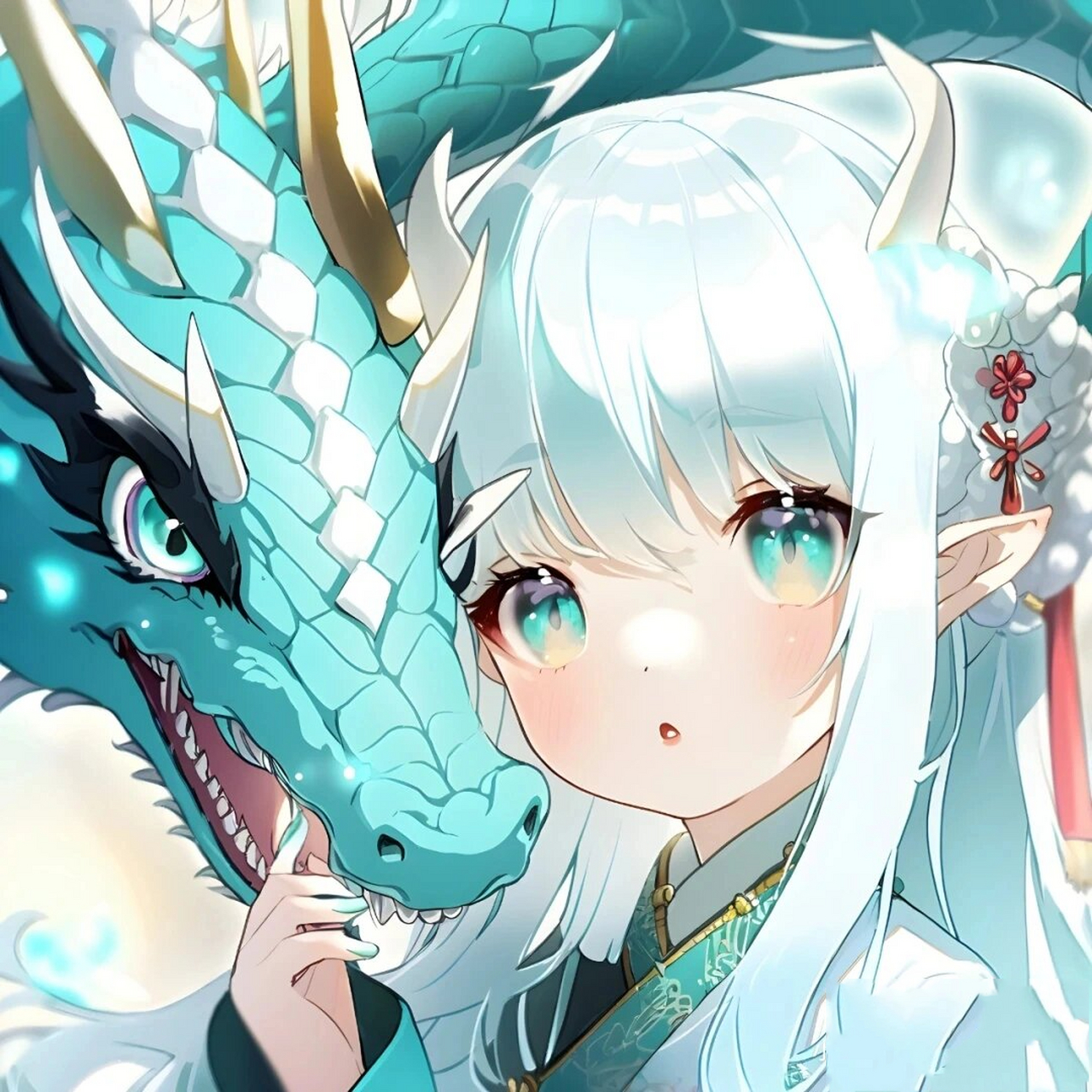 可爱的龙女头像