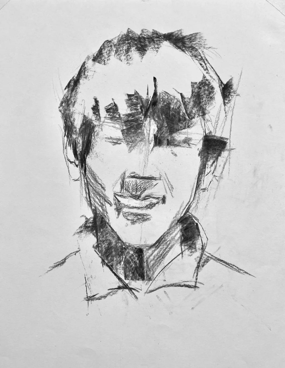 素描|丁真小哥哥素描头像步骤图,笑起来好甜 看到这样的微笑,被甜到了
