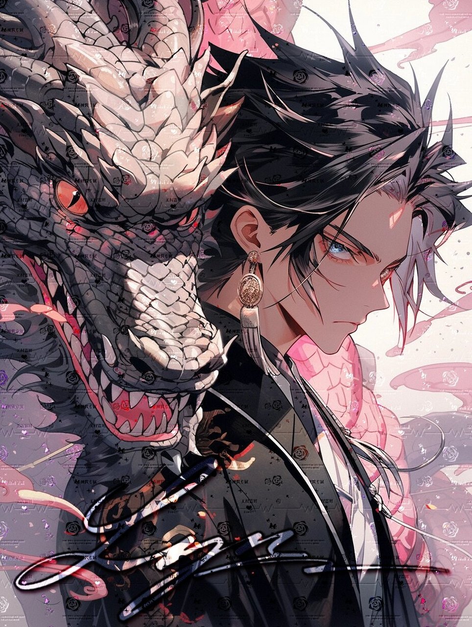 他是龙|2024头像|二次元|龙年头像 他是【龙】 该说不说,我描述男头也