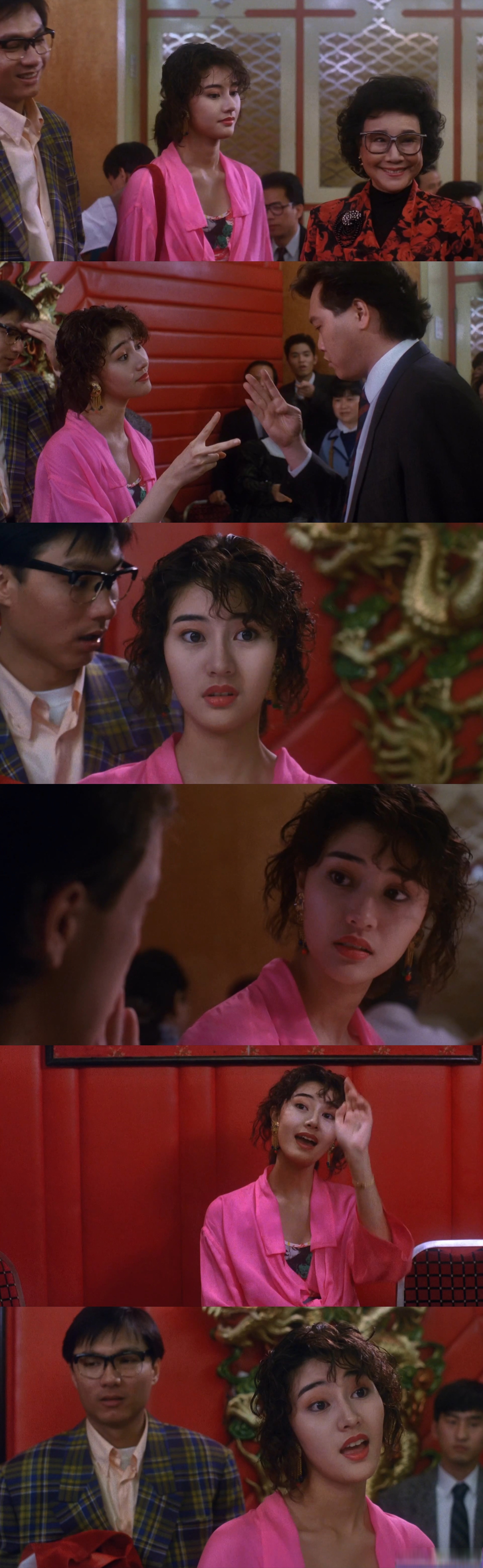 一九九〇年,王晶导演电影《靓足100分》.