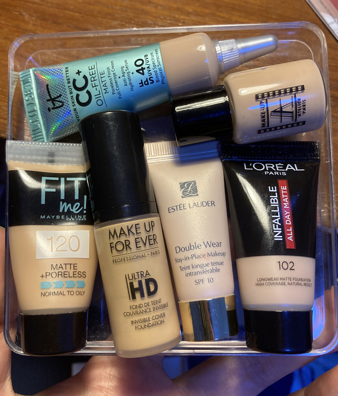 黑黄皮油痘肌粉底液 97美宝莲fitme  120色号 909.