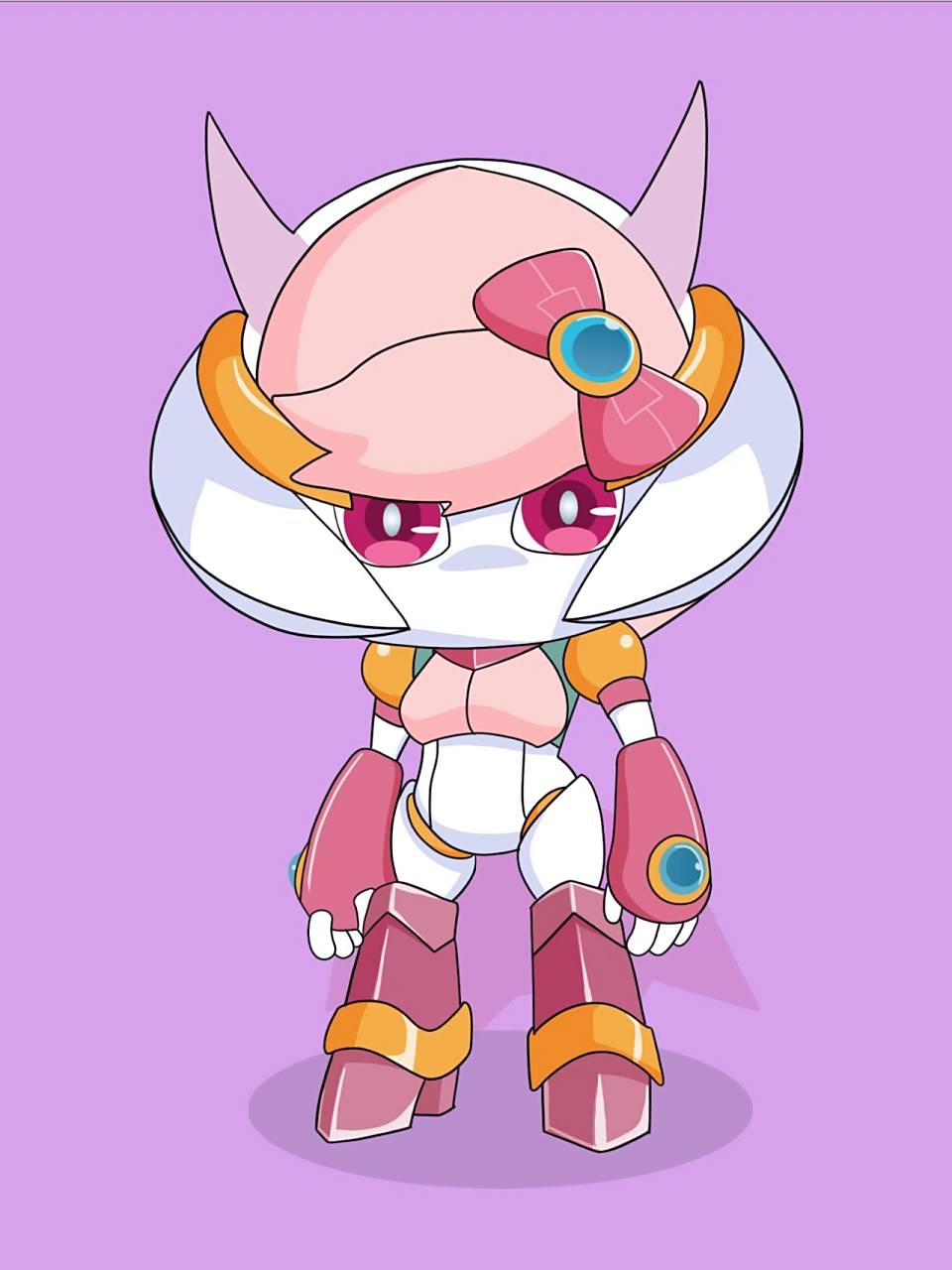 打卡喜羊羊与灰太狼11机械美羊羊(含线稿)