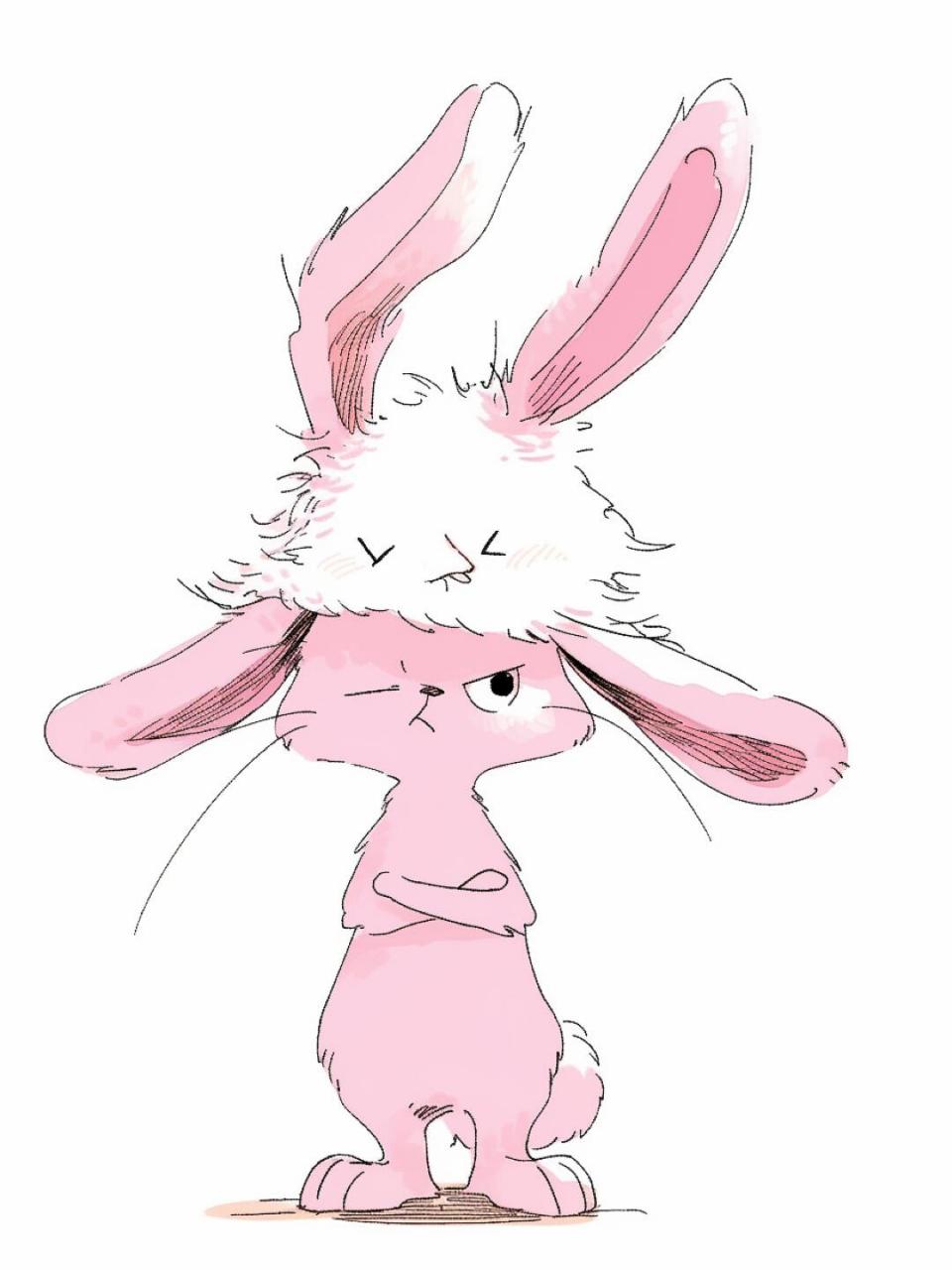 流氓兔图片 92 流氓兔,这个充满趣味和调皮形象的卡通角色,以其独特