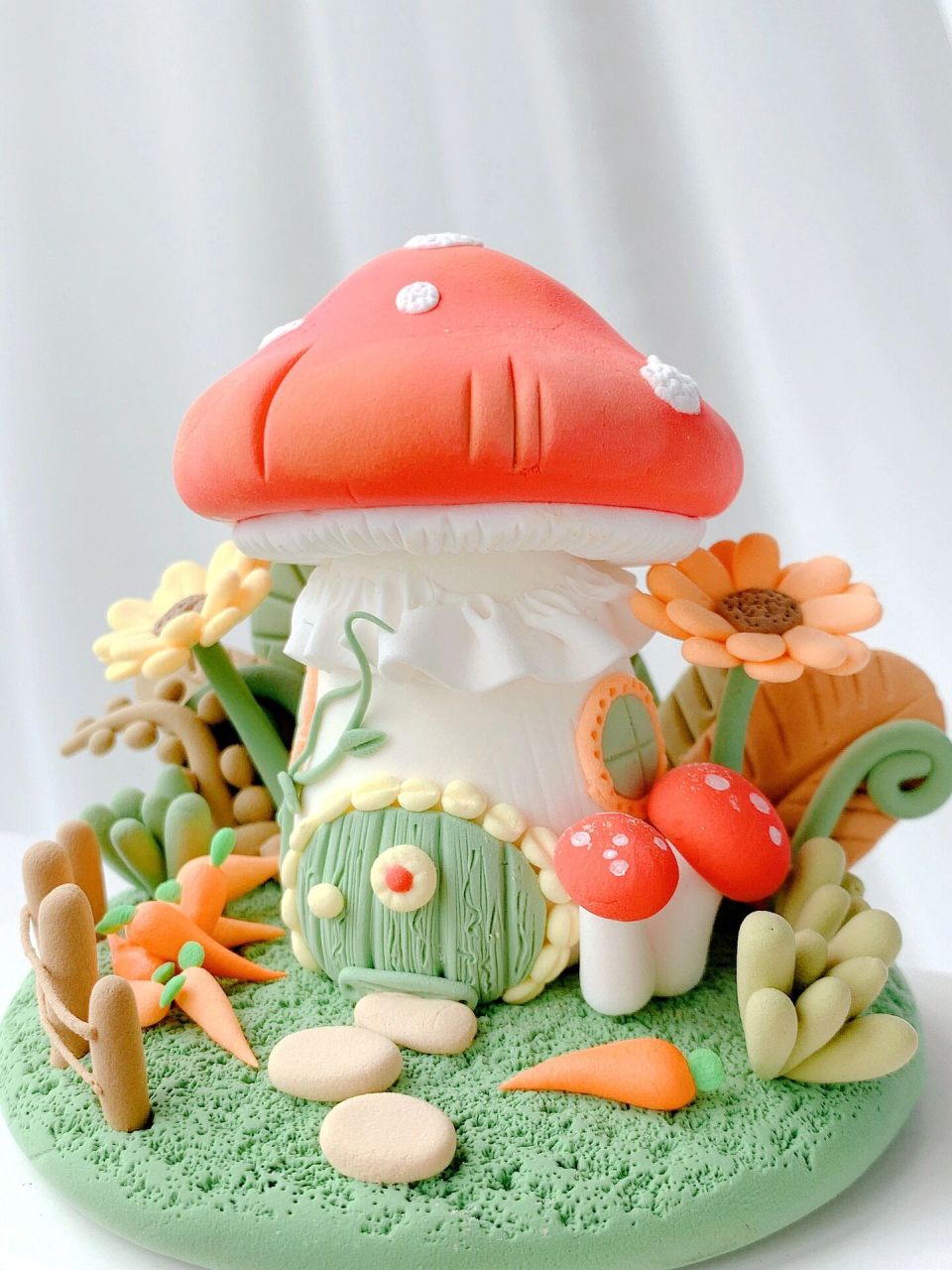 超轻粘土|秋天的蘑菇屋96大丰收啦～快来快来 你们那里到秋天了吗