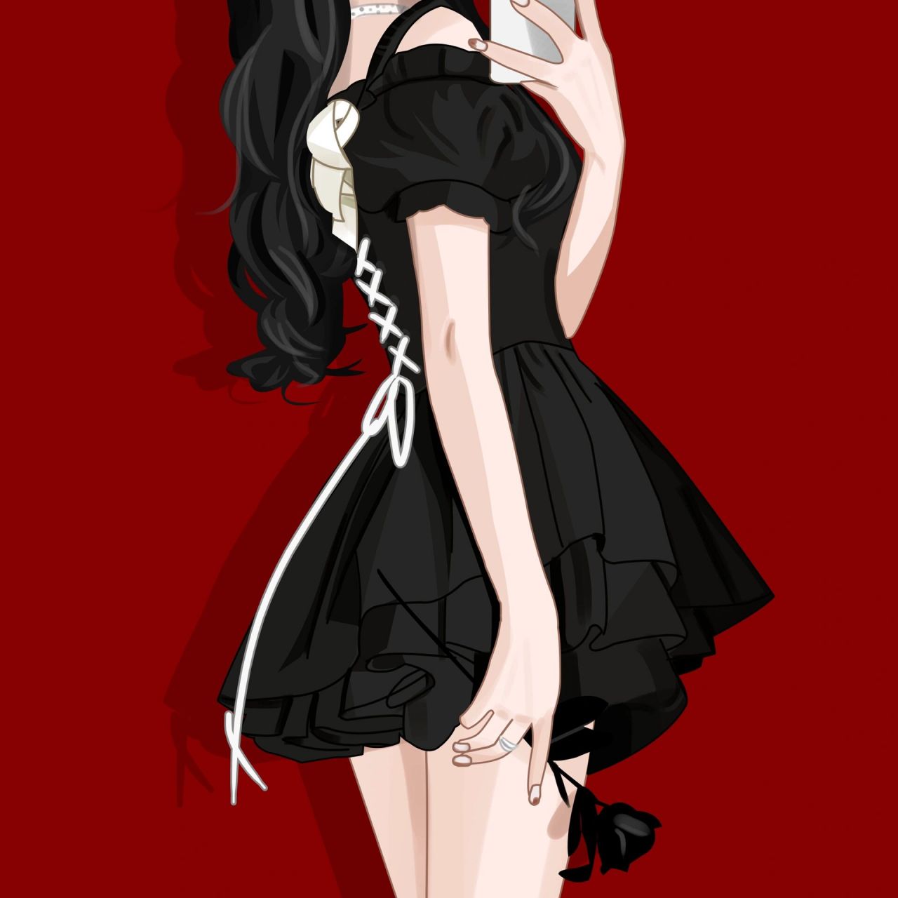 小黑裙yyds|女生头像 9315做头像,礼貌拿图 0569♂15不可