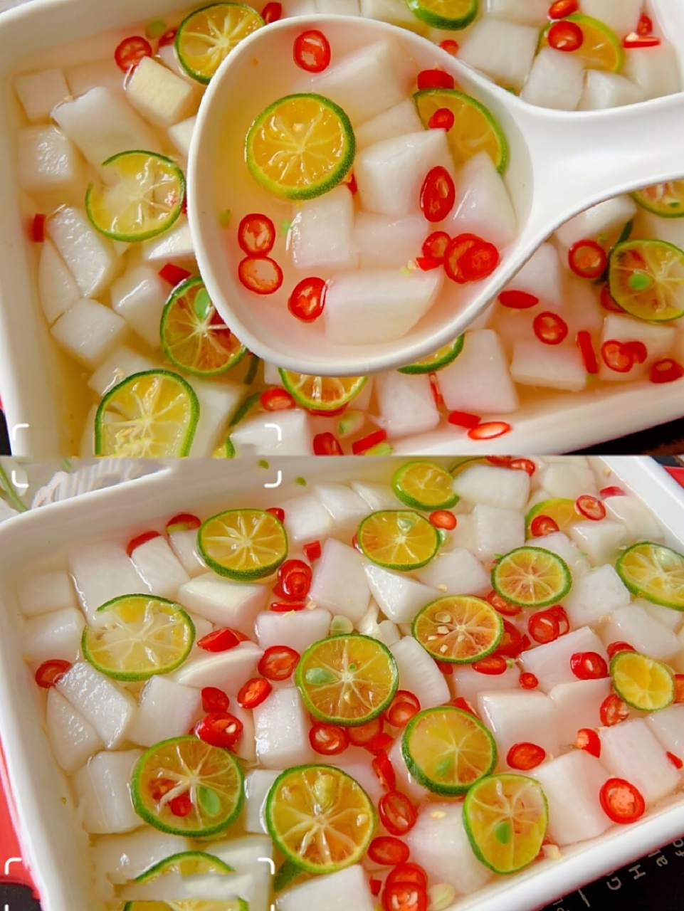 雪碧青柠泡萝卜75满满柠檬香,酸辣脆爽开胃 9595今天用雪碧和