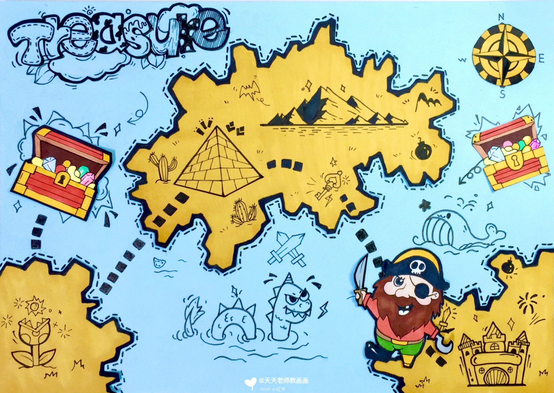 创意美术—藏宝图 9299适合年龄:6—9岁 11566通过趣味故事