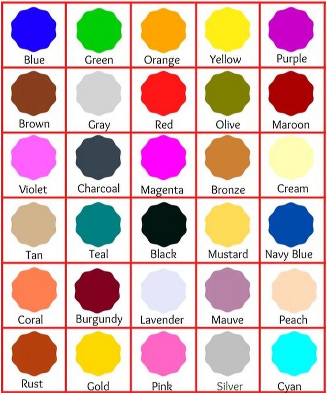 各种『颜色』用英语怎么说?