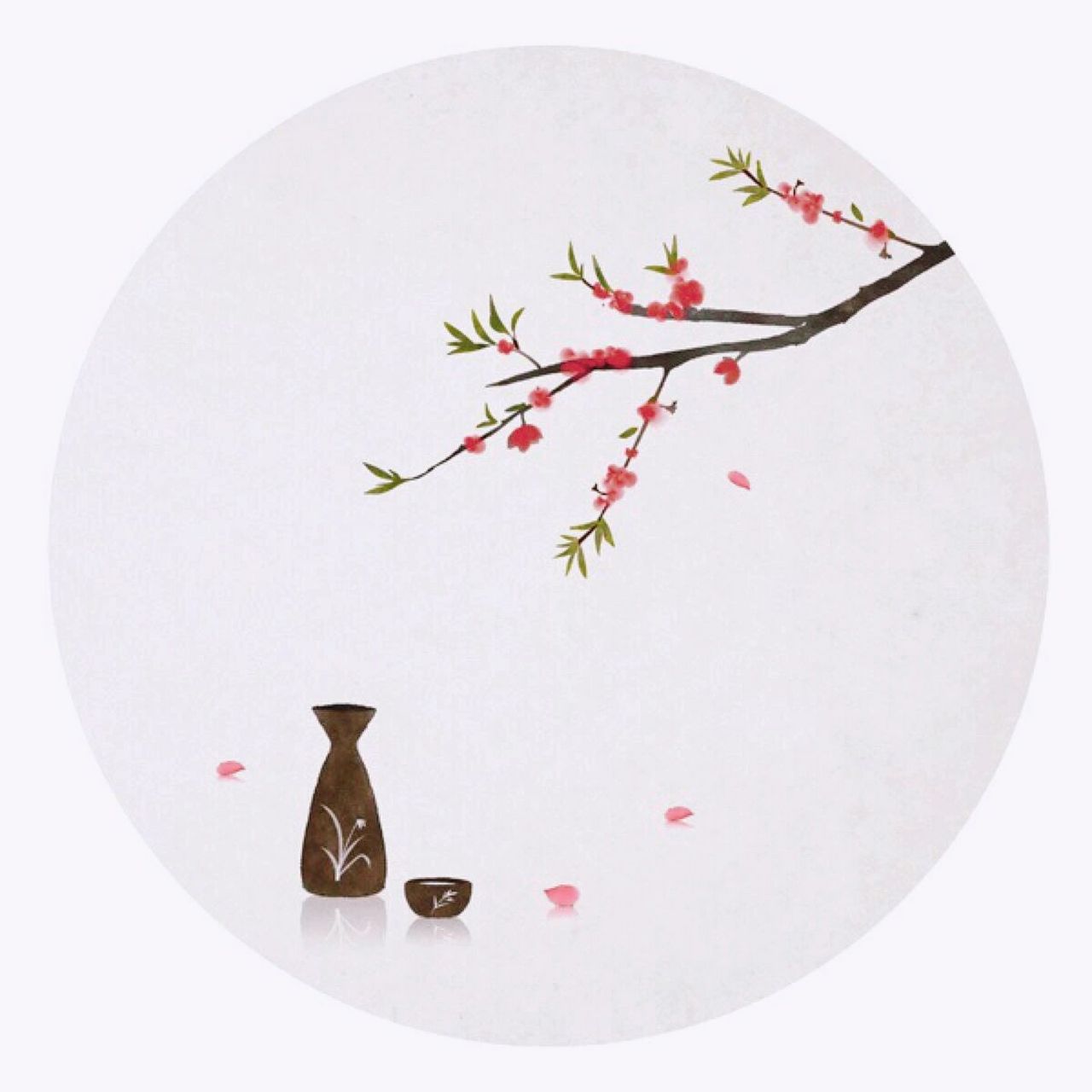 好看美丽的水墨画头像