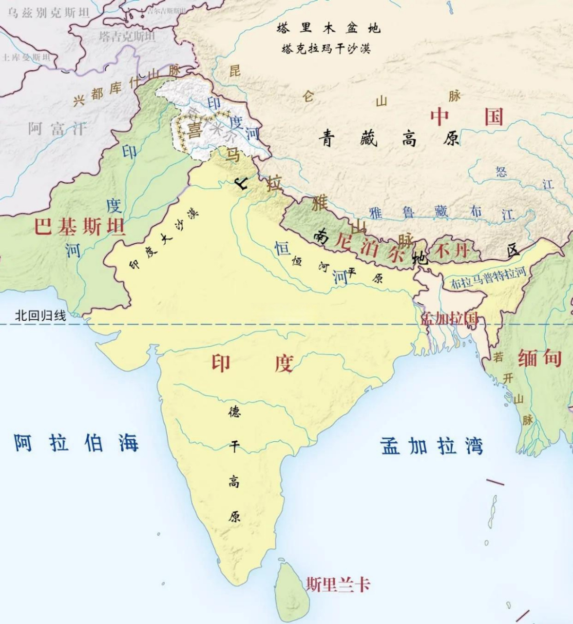 印度国土面积 中国图片