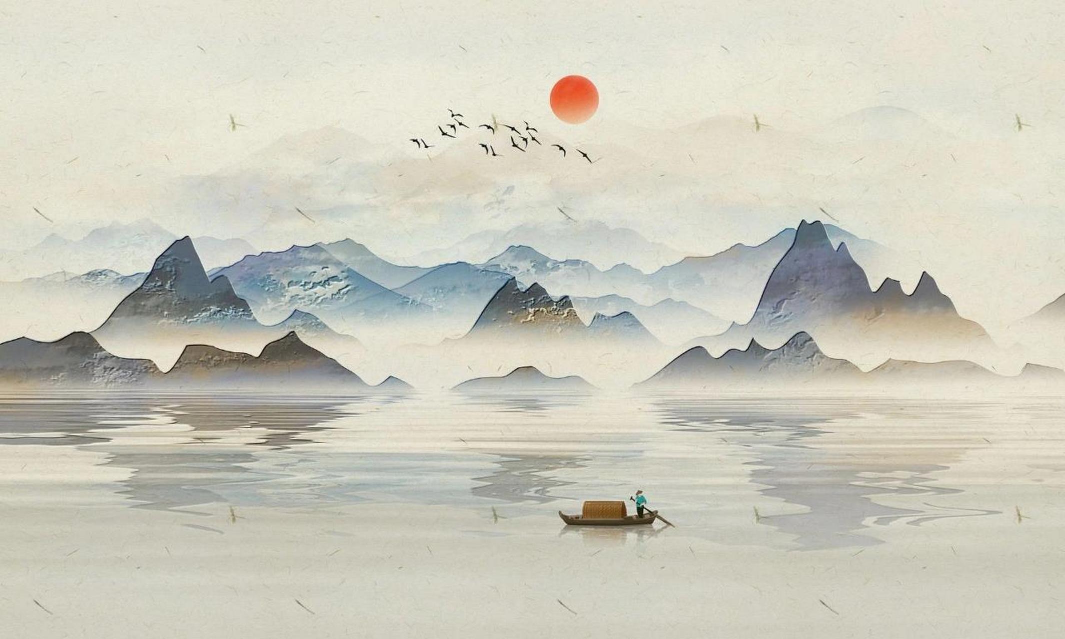 中国山水画 中国山水画简称"山水画".